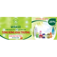 Khuyến mãi cực sốc khai trương cửa hàng MIRASO