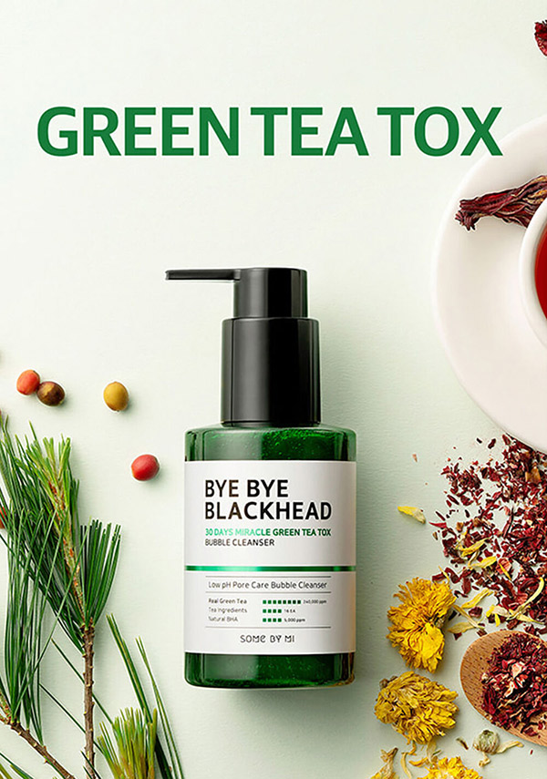 Sữa Rửa Mặt Some By Mi Bye Bye Blackhead 30 Days Miracle Green Tea Tox Bubble Cleanser